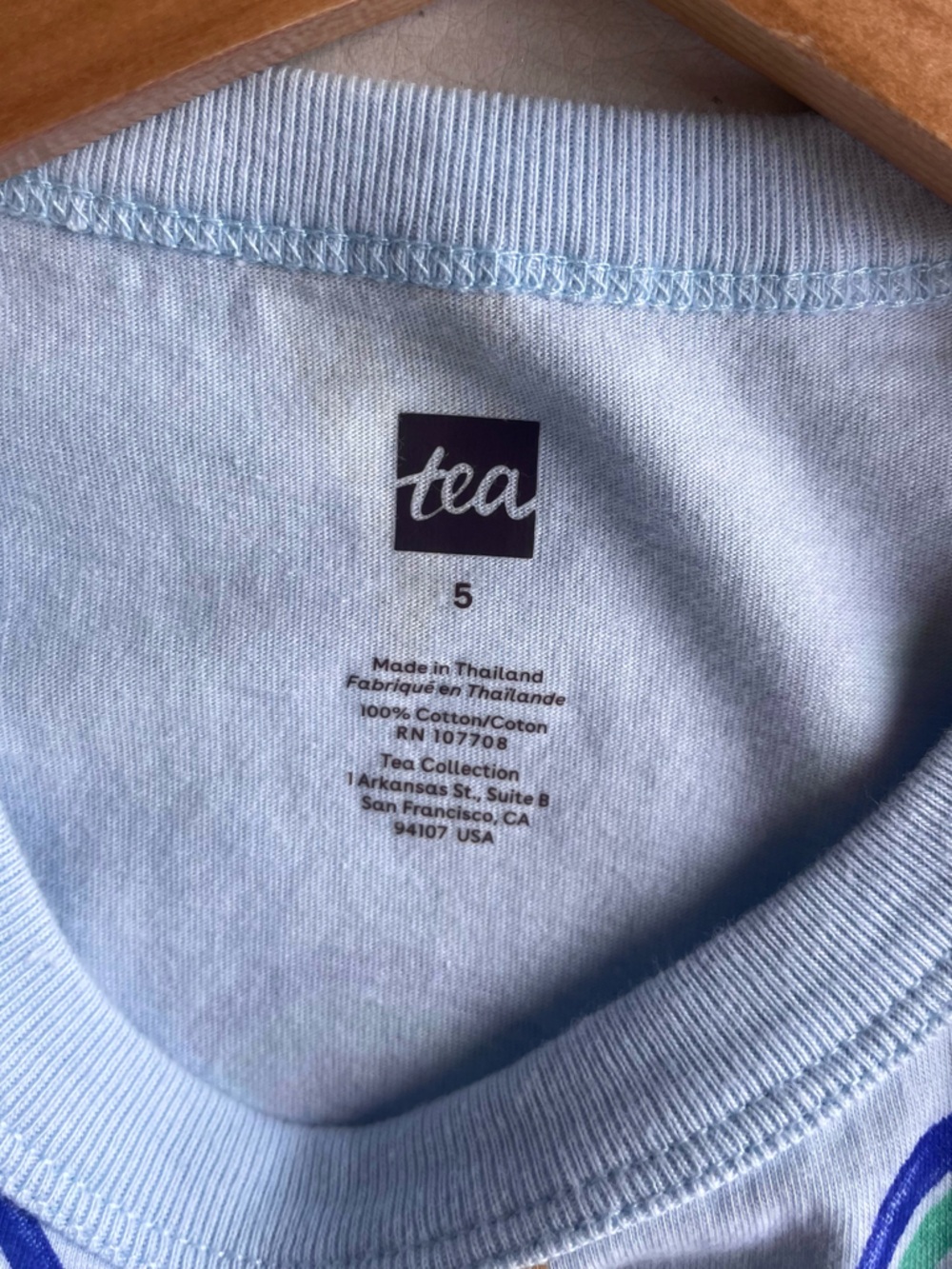 Tea Collection Rainbow Ice Cream Cone Lightweight Sweatshirt, Like New - Picture 8 of 10